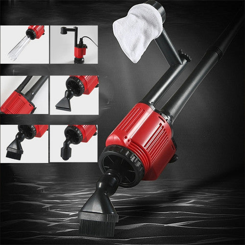 7-in-1 Aquarium Sand Washer Upgrade AU Plug / 15W 66LED RGBW Aluminum Shell Stand Light 40CM/28-Button Control