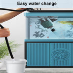 36W aquarium sand washer with plug adapter & 15W 66LED RGBW aluminum shell bracket light 40CM/28-key control