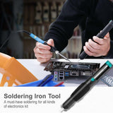 60W Soldering Iron Kit Welding Solder Station Wire Desoldering Pump Multimeter - Close-Up Angle