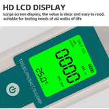 7 In 1 PH Meter TDS/EC/Salt/Temp Water Quality Monitor Tester Pen Pool Aquarium - Side View
