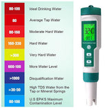 7 In 1 PH Meter TDS/EC/Salt/Temp Water Quality Monitor Tester Pen Pool Aquarium - Close-Up Angle