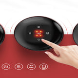 12 levels Electric Cupping Therapy Smart Scraping Massager Red Light Heating Body Slimming Red - Rear View