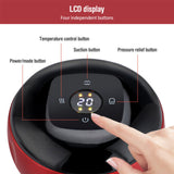 12 levels Electric Cupping Therapy Smart Scraping Massager Red Light Heating Body Slimming Red - Low Angle