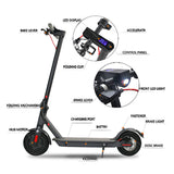 Electric Scooter 350W 10/20/35KM/H Portable  Off Road Scooter Foldable Bike - Side View
