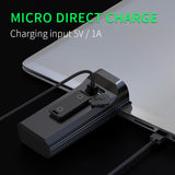 Waterproof Bike Light Set with Digital Battery Display Aluminum Alloy 360° Mount - 45-Degree Angle