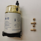 Boat Fuel Filter Fuel Water Separator Mercury/Yamaha -MARINE/OUTBOARD 10 Micron - Rear View