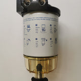 Boat Fuel Filter Fuel Water Separator Mercury/Yamaha -MARINE/OUTBOARD 10 Micron - Low Angle