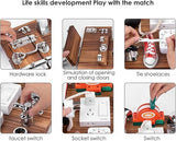 Sensory Toys Activity Board Educational Learning Toys Brain Games Preschool  AU - Side View