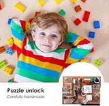 Sensory Toys Activity Board Educational Learning Toys Brain Games Preschool  AU - Rear View