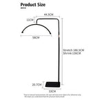 Half Moon Floor Fill Lamp for Salon Tattoo Eyelash Makeup Beauty LED Lash Light Black