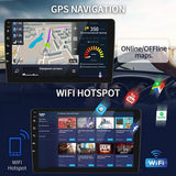 9" Car Radio 2 DIN GPS FM RDS WIFI w/ Rear Camera For Android Auto IOS CarPlay
