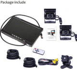 7'' Waterproof Monitor Reversing  Kit For Truck Caravan - Front View