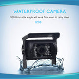 7'' Waterproof Monitor Reversing  Kit For Truck Caravan - Low Angle