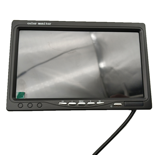 Wireless 4-Channel Split 7" Screen Monitor w/4 Reversing Camera Kit for Truck Trailer Bus