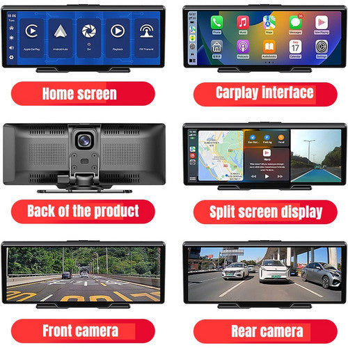 10.26 4K Car Camera Carplay Android Car GPS Navigation Dashboard Video Recorder
