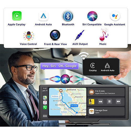 10.26 4K Car Camera Carplay Android Car GPS Navigation Dashboard Video Recorder