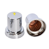 20PCS ABS Wheel Nut Covers Safety Arrow Chrome Caps For Trucks Trailers Bus AU - Top-Down View