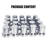 20PCS ABS Wheel Nut Covers Safety Arrow Chrome Caps For Trucks Trailers Bus AU