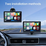 7 inch Portable Wireless Car Radio Auto Stereo Apple Carplay Android Bluetooth + Cam - Rear View