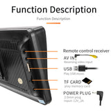 7inch PortableWireless Apple CarPlay Android Auto Touch Screen Car Radio Stereo AU - Side View