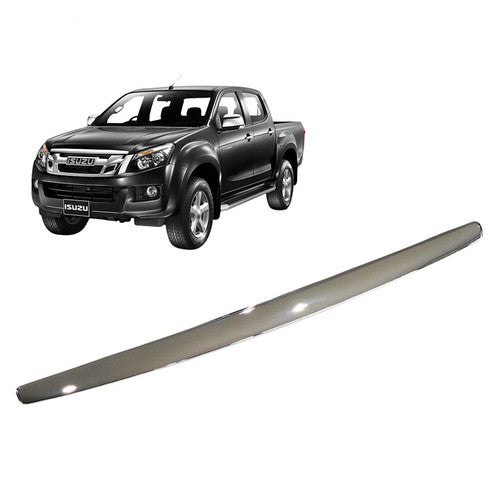 Black Car Chrome Front Bonnet Hood Trim Line For ISUZU D-Max Dmax & MU-X, image 2