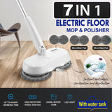 Cordless Electric spin 6Mops Cleaner 5In1 Floor Polisher Sweeper Washer Scrubber - Low Angle