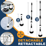 9in1 Electric Spin Scrubber Turbo Scrub Cleaning Brush Cordless Chargeable Tool - Close-Up Angle