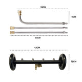 High Pressure Water Spray Broom Car Chassis Undercarriage Cleaner Washer 4000PSI - Rear View