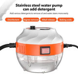 4000W Steam Cleaner Brush High Temperature Pressure Clean Steam Mechine AU Plug orange - Low Angle