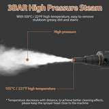 Steam Cleaner 3200W Portable Handheld High Pressure Steamer for Car Home Kitchen - Close-Up Angle
