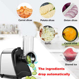 Electric Grater Vegetable Food Rotary Drum Grater Chopper Slicer - Top-Down View