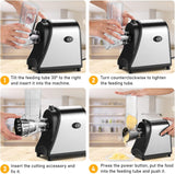 Electric Grater Vegetable Food Rotary Drum Grater Chopper Slicer - Close-Up Angle