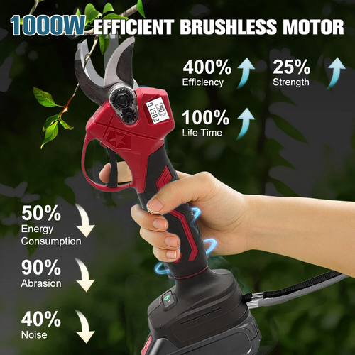 30mm Electric Pruning Shears Cordless Brushless Secateur For Makita 18V Battery