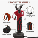 30mm Electric Pruning Shears Cordless Brushless Secateur For Makita 18V Battery - Close-Up Angle