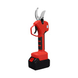 Cordless Brushless 4 Pole Pruning Shear Secateur With 2 Batteries Bush Cutter RED - Side View