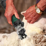 690W Electric Sheep Shears 2400R/Min 6 Speed Grooming Kit with 8 Grids Heat AU - Close-Up Angle