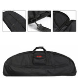 Compound Bow Bag & Arrow Holder Canvas Hunting Backpack Archery Carry Bag - Rear View