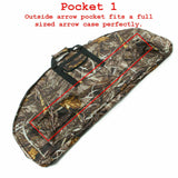 115cm Portable Compound Bow bag Archery Arrows Carry Bag Case With Arrow Holder - 45-Degree Angle