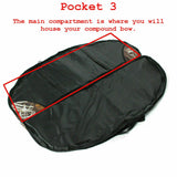 115cm Portable Compound Bow bag Archery Arrows Carry Bag Case With Arrow Holder - Close-Up Angle