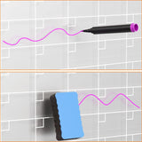 Large Magnetic Fridge Whiteboard Weekly Calendar Planner Acrylic White Board Set - Top-Down View