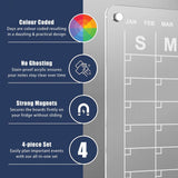Large Magnetic Fridge Whiteboard Weekly Calendar Planner Acrylic White Board Set