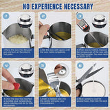 DIY Candle Making Kit 1KG Wax Bean Electric Wax Melter Pouring Pot Thermometer - Front View