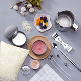 DIY Candle Making Kit 1KG Wax Bean Electric Wax Melter Pouring Pot Thermometer - 45-Degree Angle