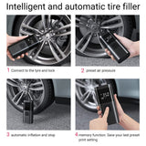6000mAh Car Tyre Inflator 12V Air Compressor Electric Pump Cordless USB Charging - Top-Down View
