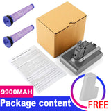 9900MAH For Dyson V6 Battery SV03 SV04 SV09 DC58 DC59 DC61 DC62 DC74 v6 Animal - Side View