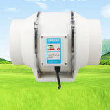 8 Inch Extractor Fan+Remote Duct Hydroponic Air Circulation Exhaust Vent