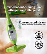Steam Mop Handheld Carpet Cleaner High Pressure Steamer Floor Cleaning 1300W - Side View