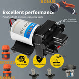 12V SEALFLO Water Pump High Pressure Self-priming rv Camping Boat 55PSI 11.3L/M - Side View