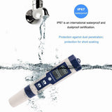 7 in 1 PH Meter Water Quality Monitor Tester Pen and one Bestway Surface Skimmer - Close-Up Angle