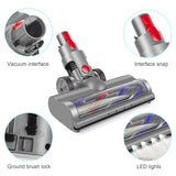 Turbo Brush Roller Head Electric Floor Carpet Head LED For Dyson V7 V8 V10 V11 V15 - Front View